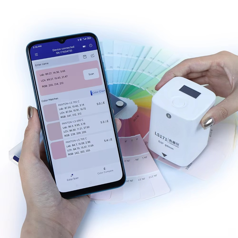 Colorimeter Paint Color Meter - LS171 Precision Portable Colorimeter Color Matching