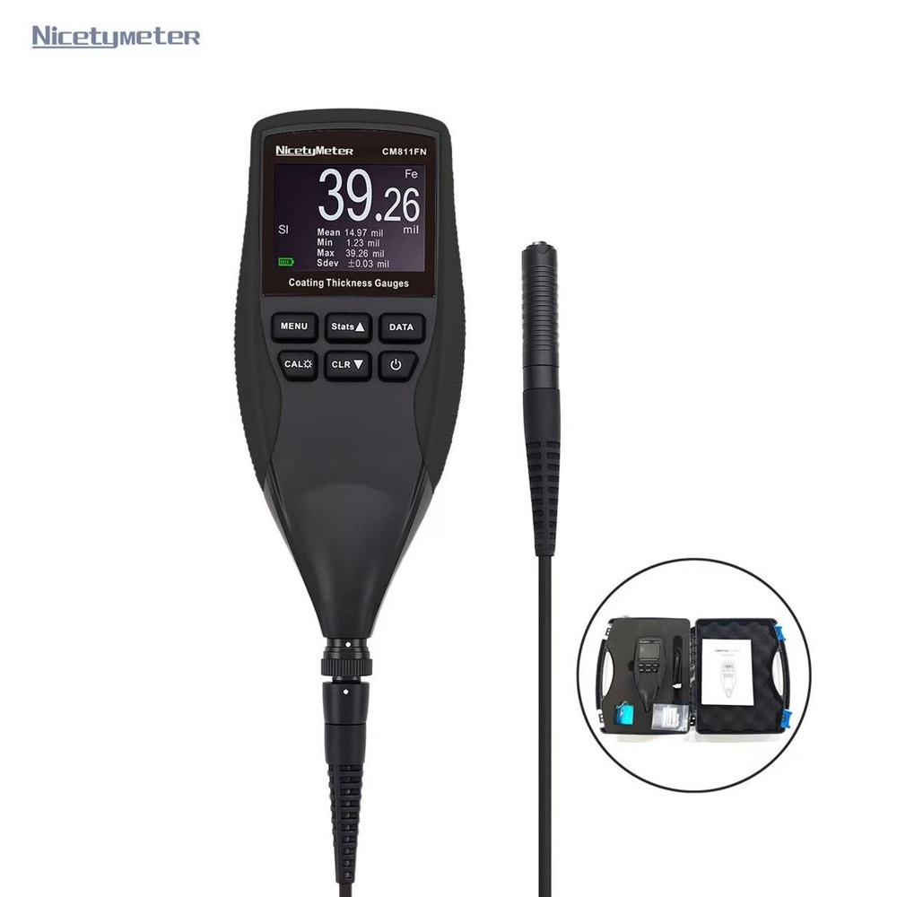 Coating Thickness Gauge Digital - NicetyMeter Fe/NFe Digital Coating Thickness Gauge
