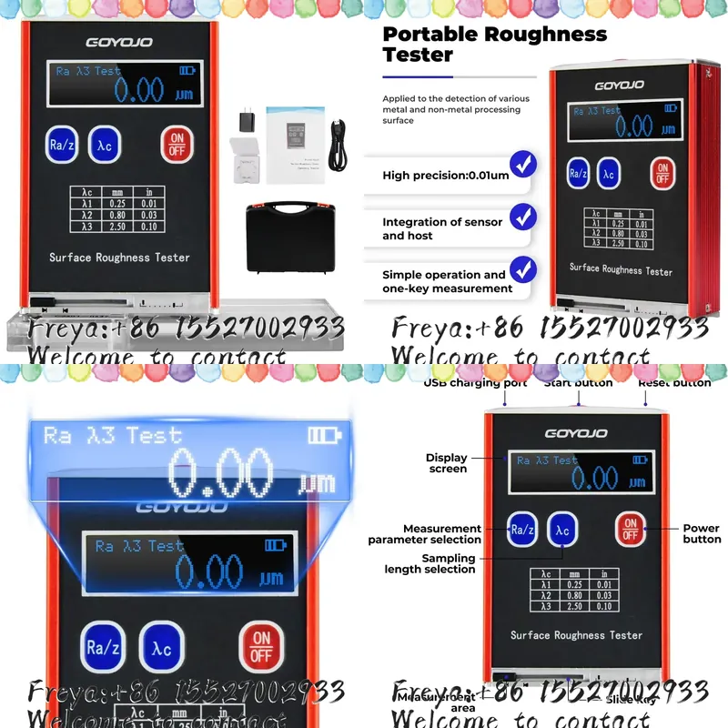 Surface Profilometer Roughness - Surface Roughness Tester Meter High Accuracy