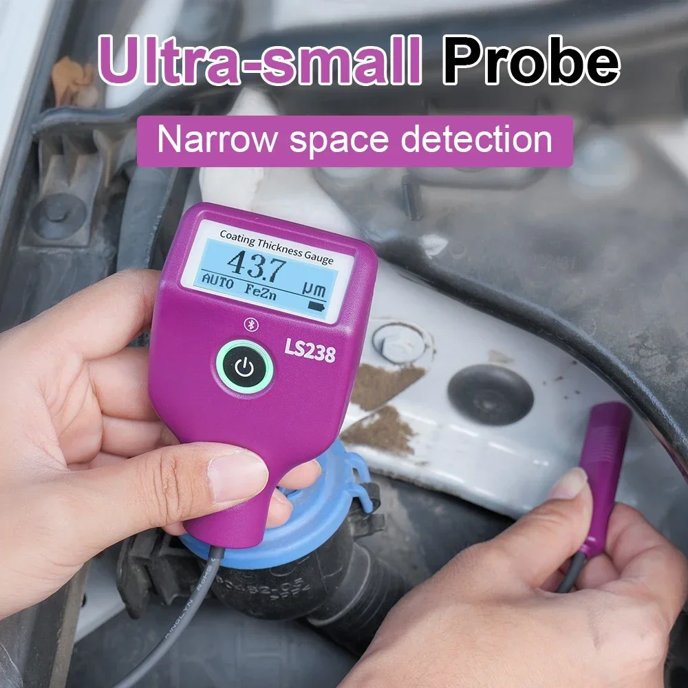 Coating Thickness Gauge Digital - LS238 Digital Paint Thickness Gauge 0.0-3500μm