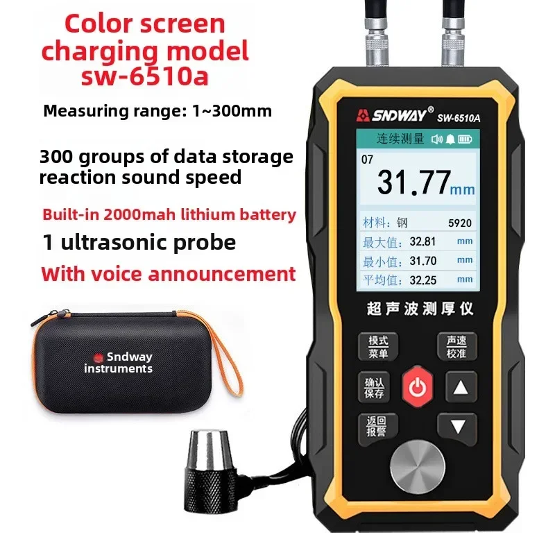 Durable Stable SW-6510S Ultras - đánh giá và giá Ultrasonic Thickness Gauge Metal