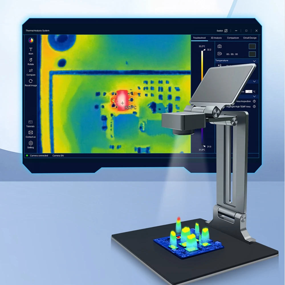 3D Thermal Imaging Analyzer 25 - đánh giá và giá Thermal Camera Pcb 256X192