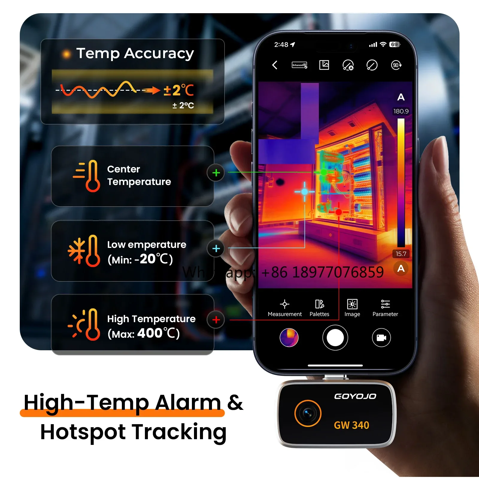 Thermal Camera For Iphone 15/1 - đánh giá và giá Thermal Camera Pcb 256X192