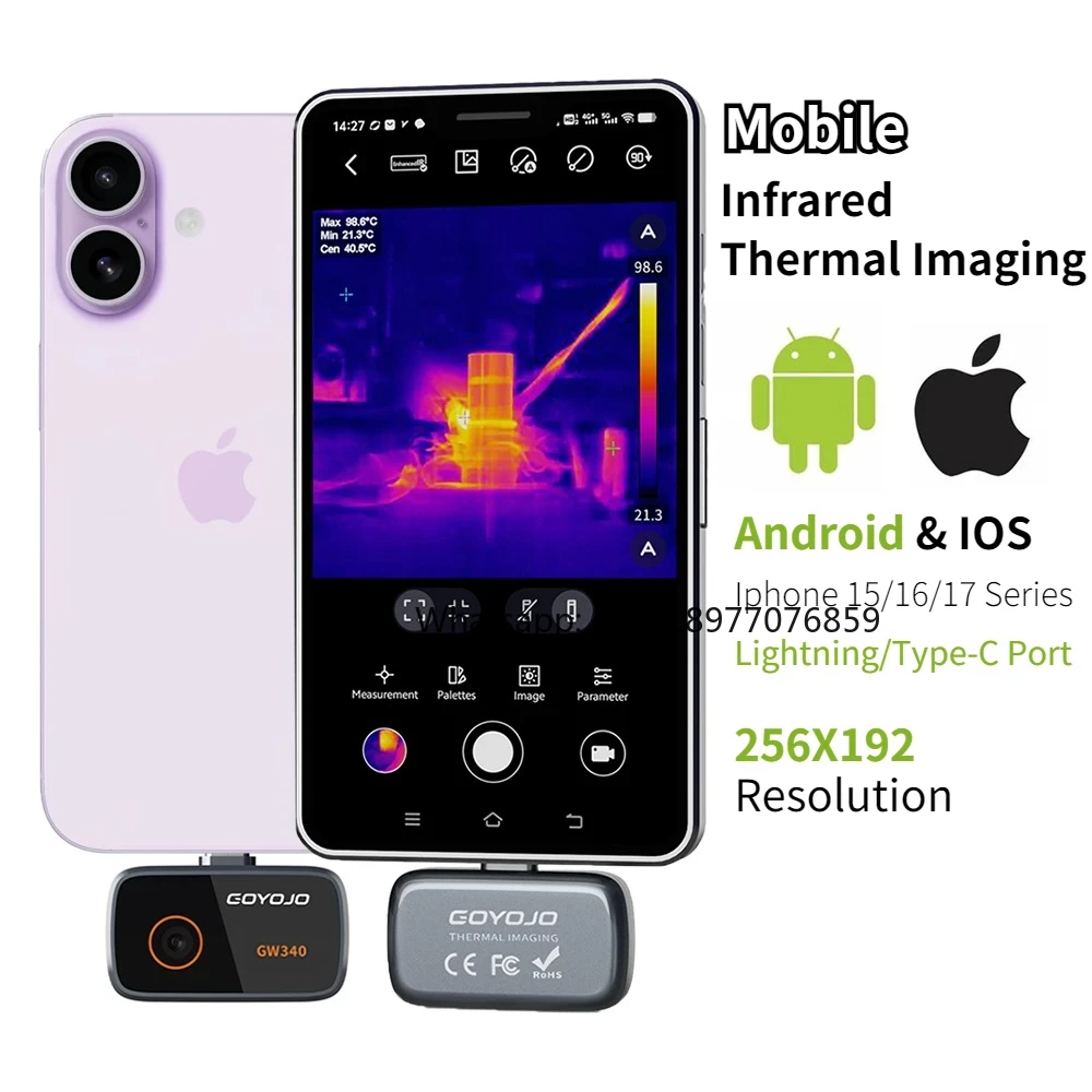 Thermal Camera For Iphone 15/1 - đánh giá và giá Thermal Camera Pcb 256X192