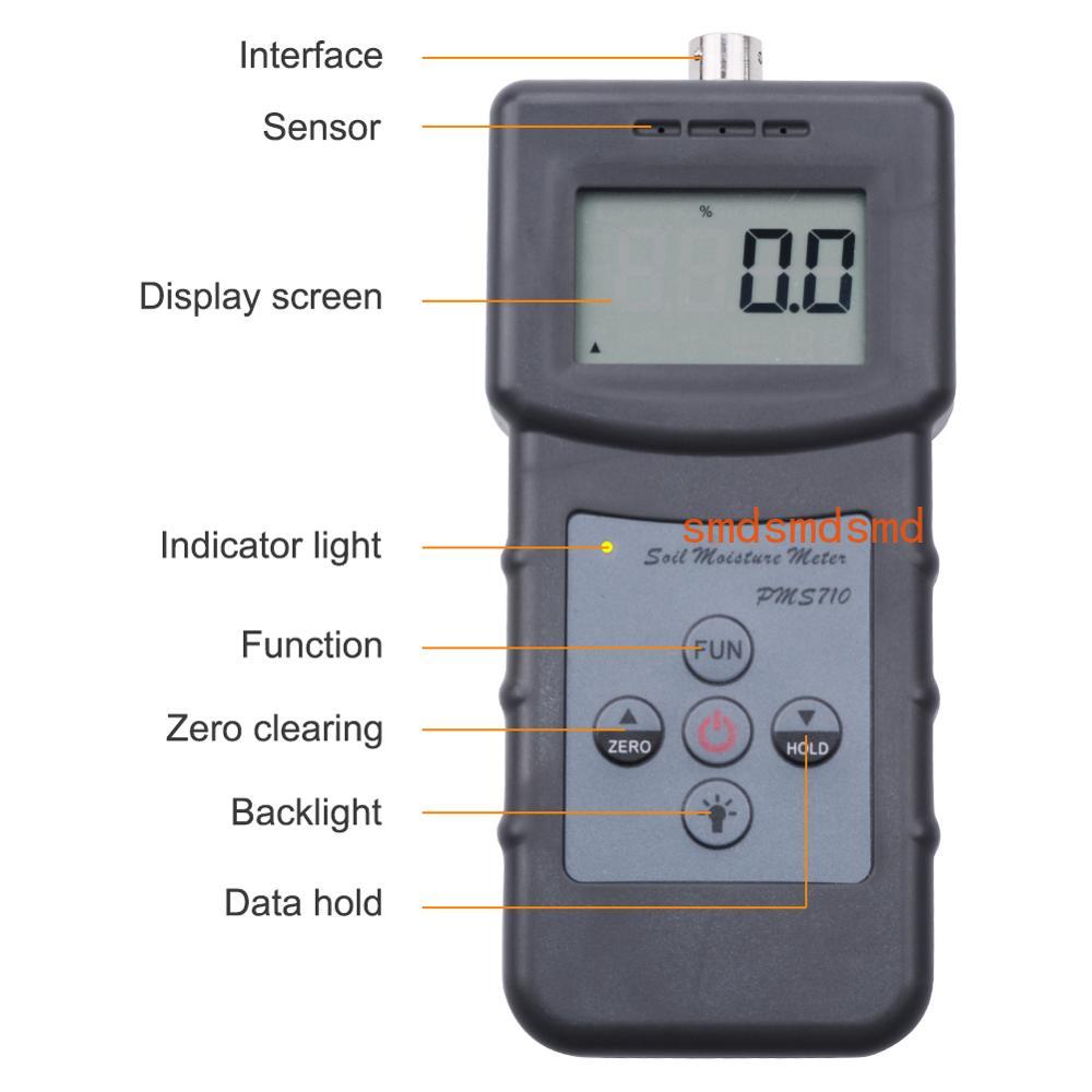 PMS710 LCD Digital Soil Moistu - đánh giá và giá Moisture Meter Concrete Digital