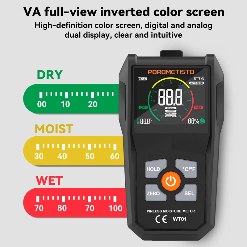 Pinless Moisture Meter Wood Hu - đánh giá và giá Moisture Meter Concrete Digital