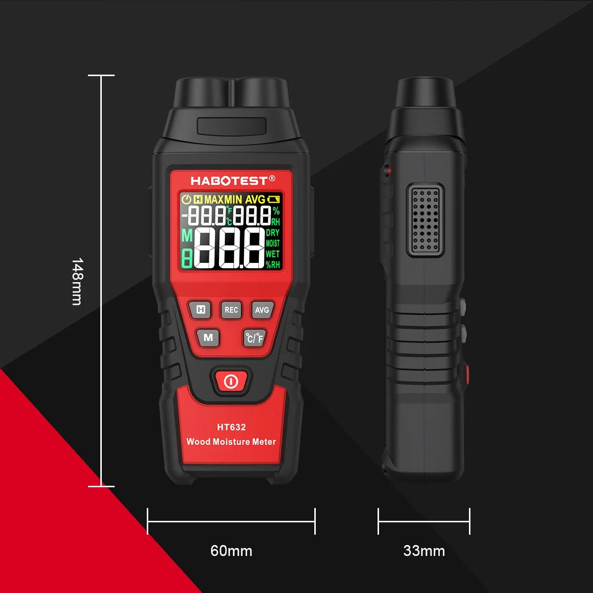 HABOTEST HT632 Digital Moistur - đánh giá và giá Moisture Meter Concrete Digital