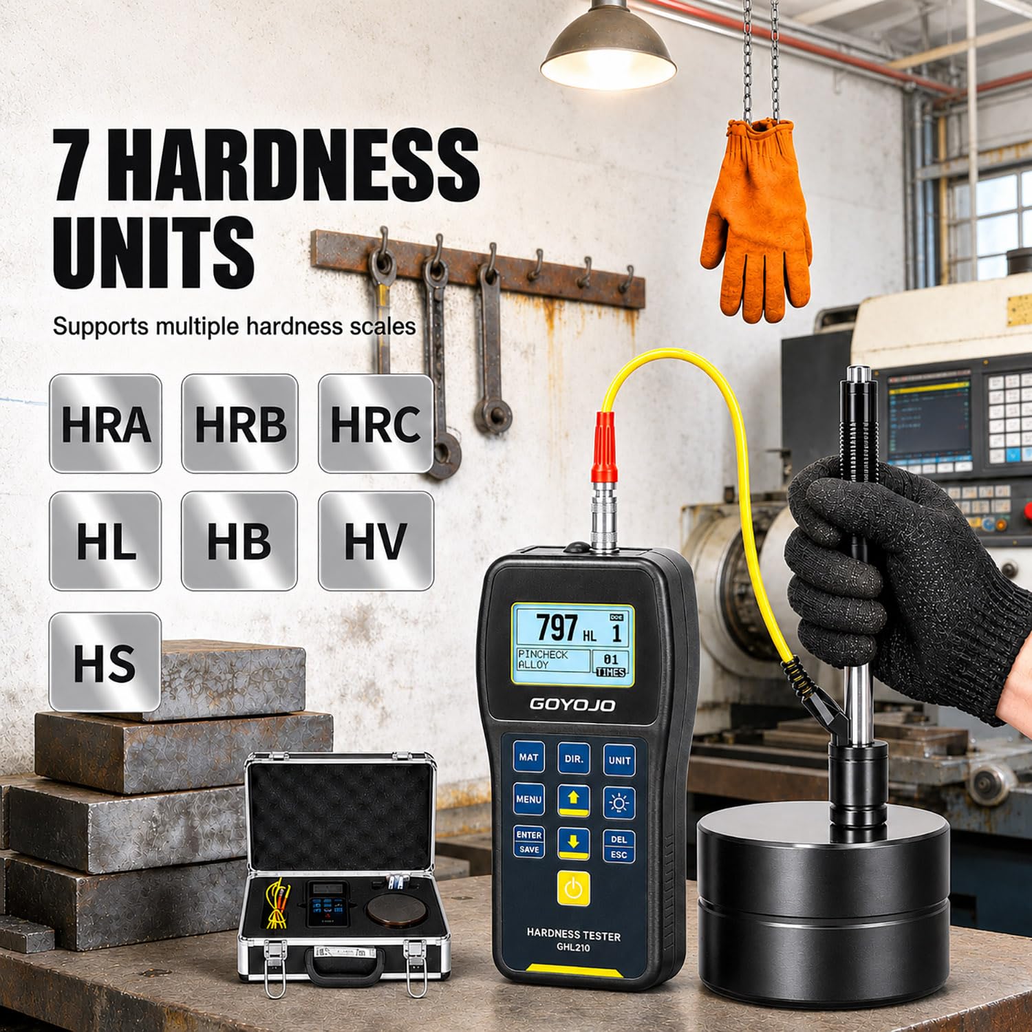 Portable Digital Leeb Hardness - đánh giá và giá Hardness Tester Leeb Portable