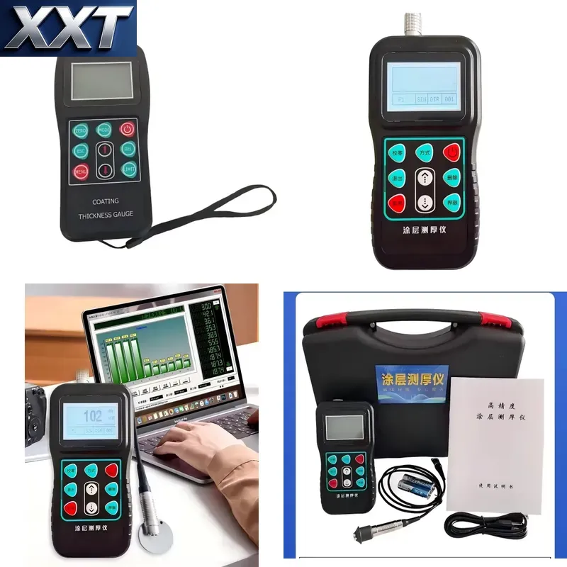 XXT Portable Handheld ABS Coat - đánh giá và giá Coating Thickness Gauge Magnetic Eddy