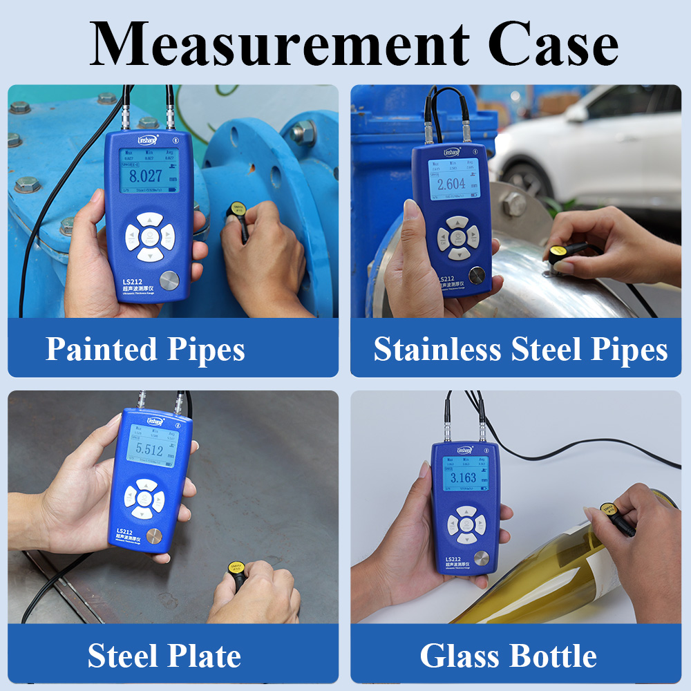 350mm 0.001resolution Ultrason - đánh giá và giá Coating Thickness Gauge Digital