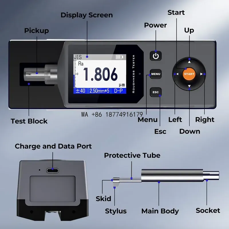 wmwmnu High Precision Surface  - đánh giá và giá Surface Profilometer Roughness