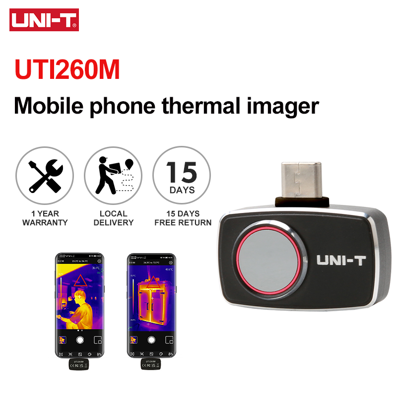 UNI-T Nhiệt Imager Dành Cho Đi - đánh giá và giá Thermal Camera Pcb 256X192