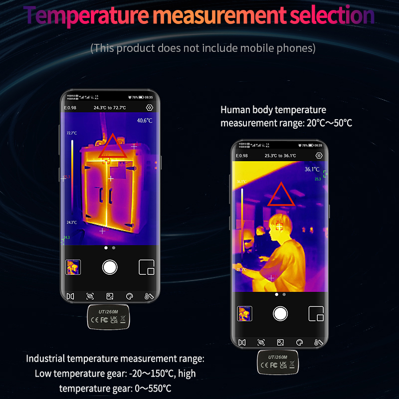 UNI-T Nhiệt Imager Dành Cho Đi - đánh giá và giá Thermal Camera Pcb 256X192
