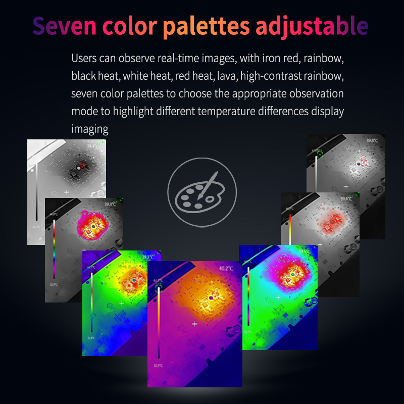 UNI-T Nhiệt Imager Dành Cho Đi - đánh giá và giá Thermal Camera Pcb 256X192