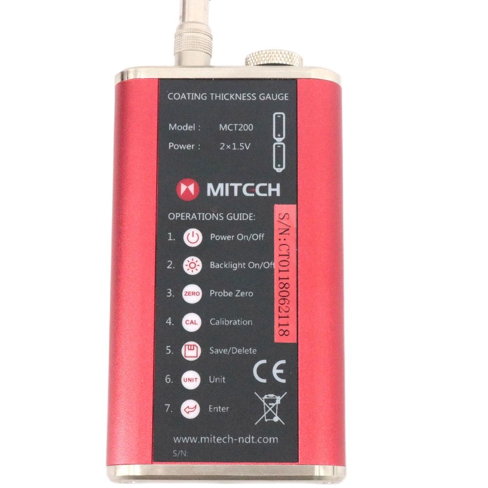 Mitech MCT200 Digital Coating  - đánh giá và giá Coating Thickness Gauge Magnetic Eddy