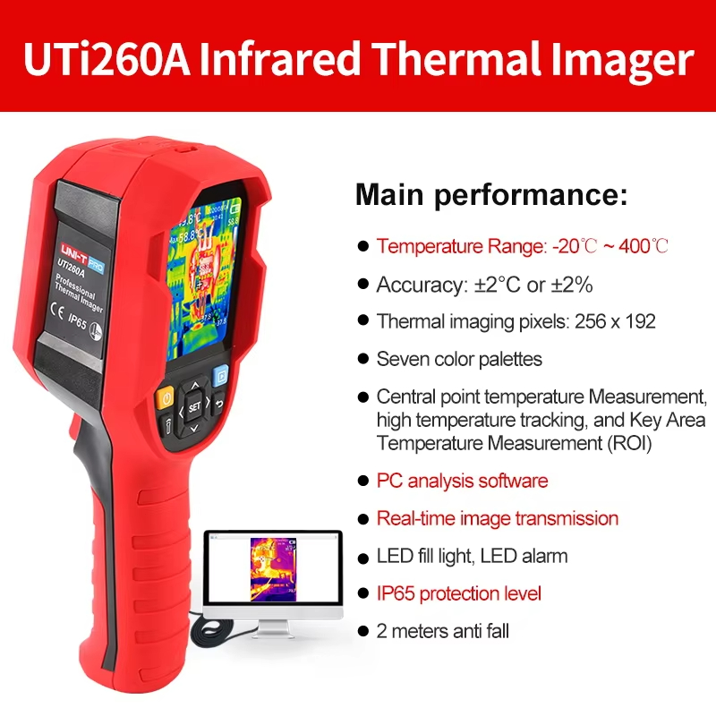 UNI-T Infrared Thermal Camera  - đánh giá và giá Thermal Camera Pcb 256X192